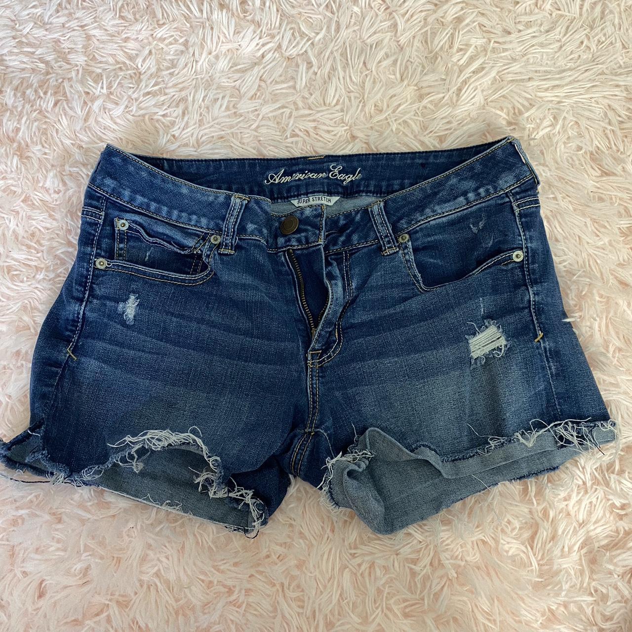 American Eagle Super Stretch High Waisted Dark Wash Depop