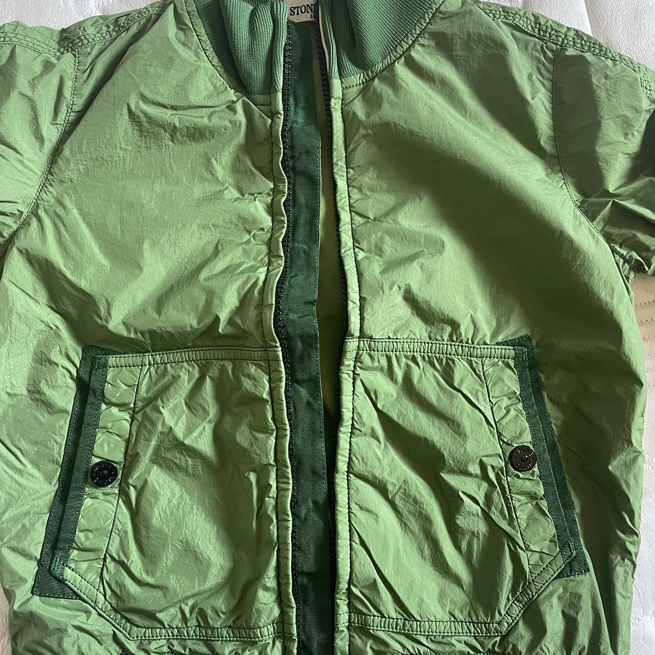 STONE ISLAND giacca a vento interno in cotone. Tg. 4... - Depop