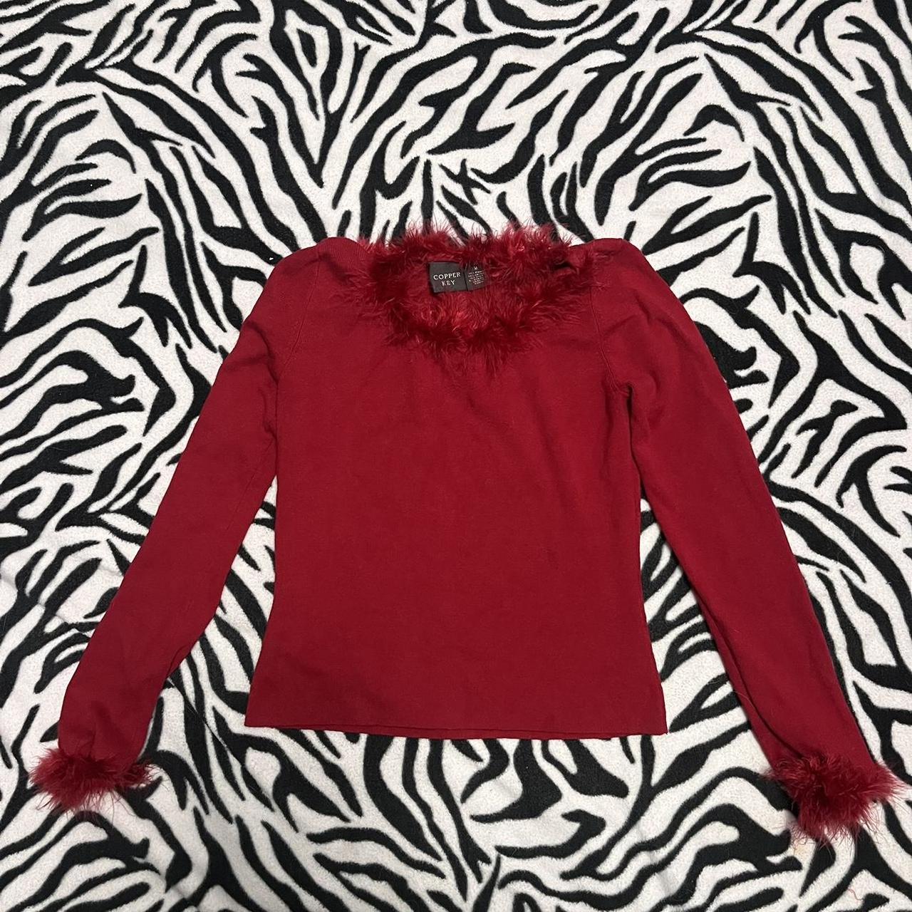 Copper Key Women's Red Blouse Depop