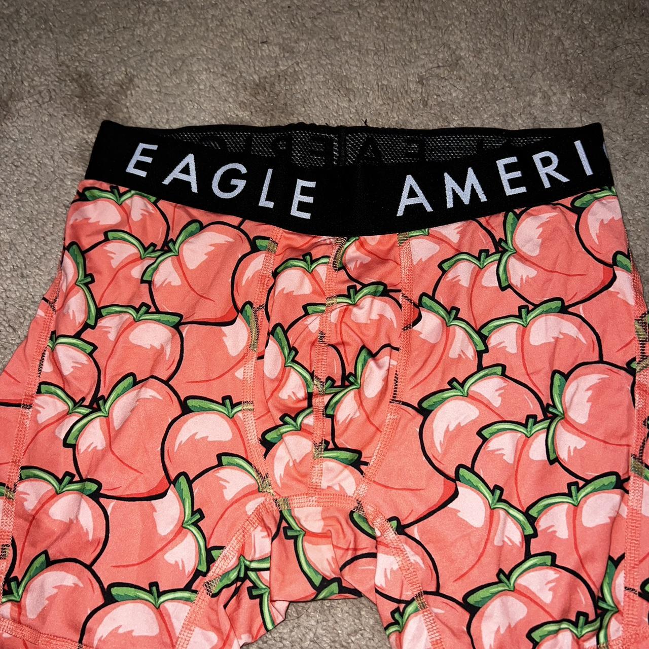 american eagle peach boxers, sz S