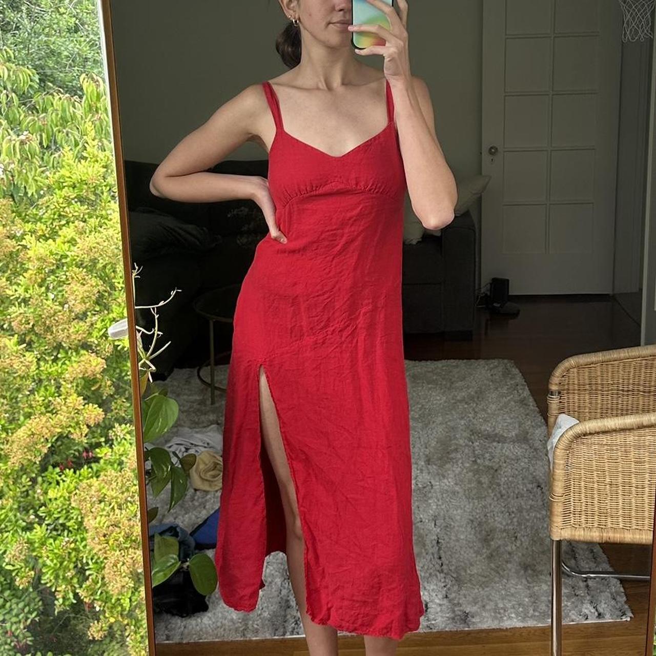 Zara Women's Red Dress | Depop