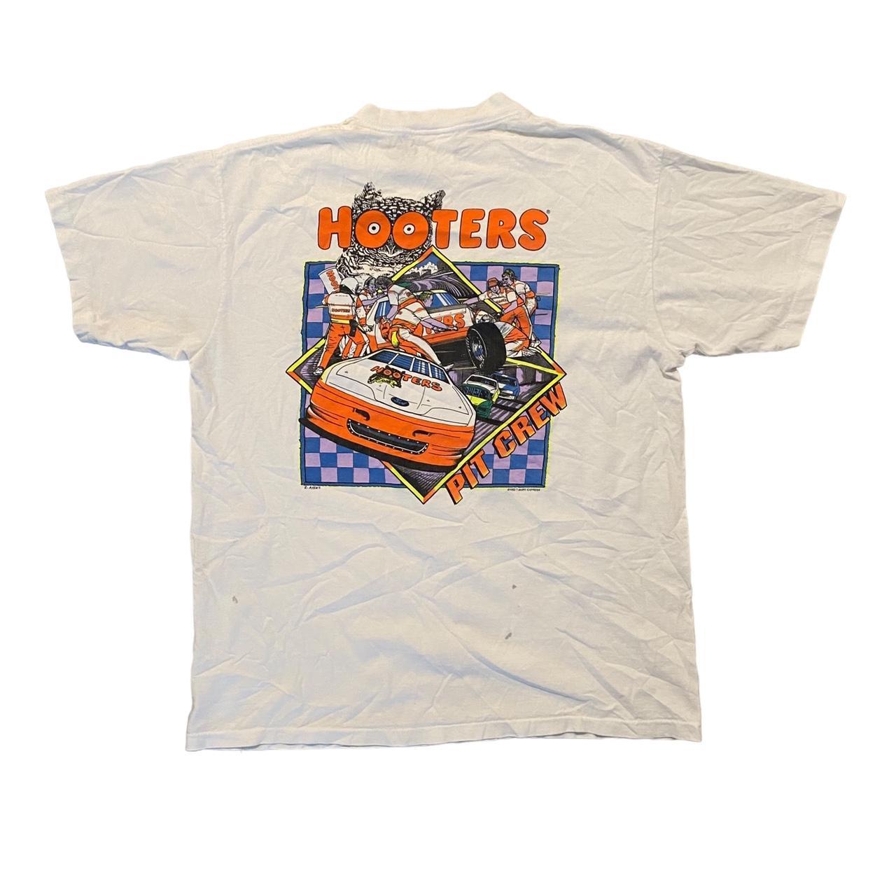 Vintage hooters racing T-shirt 1992 skater wear... - Depop