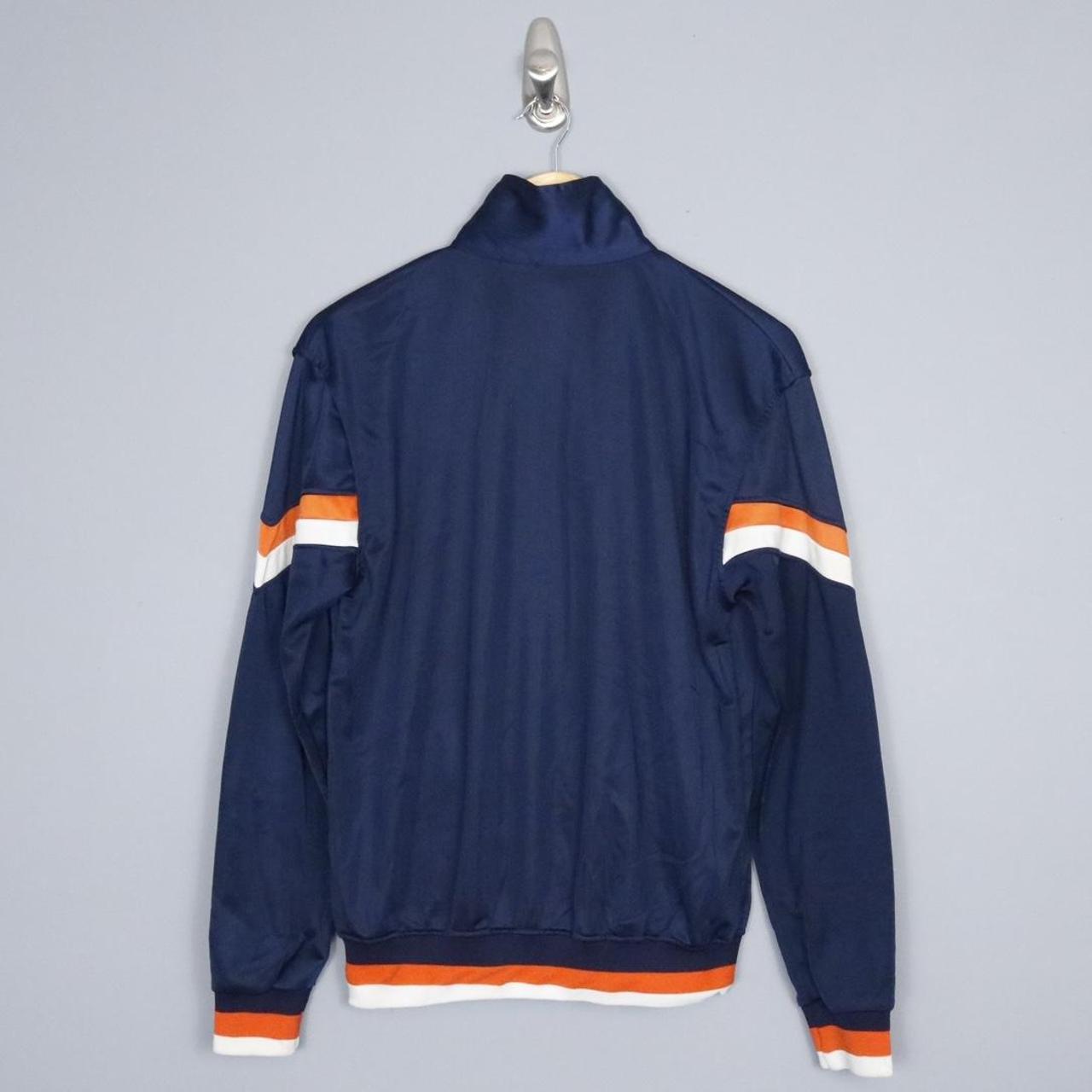 Vintage Retro 80s 90s Chicago Bears Blue Satin NFL Bomber 