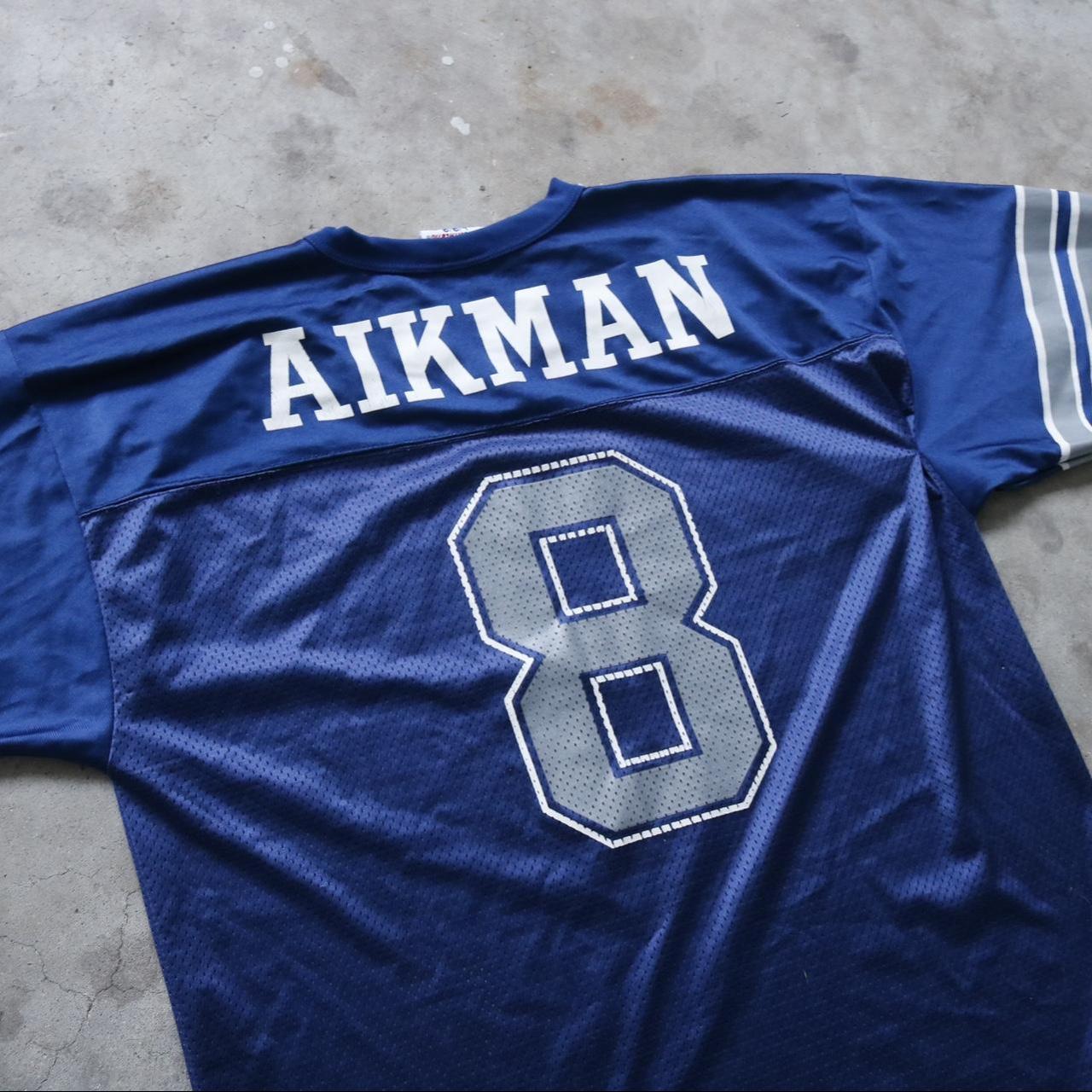 Vintage Reebok Dallas Cowboys Troy Aikman Jersey - Depop