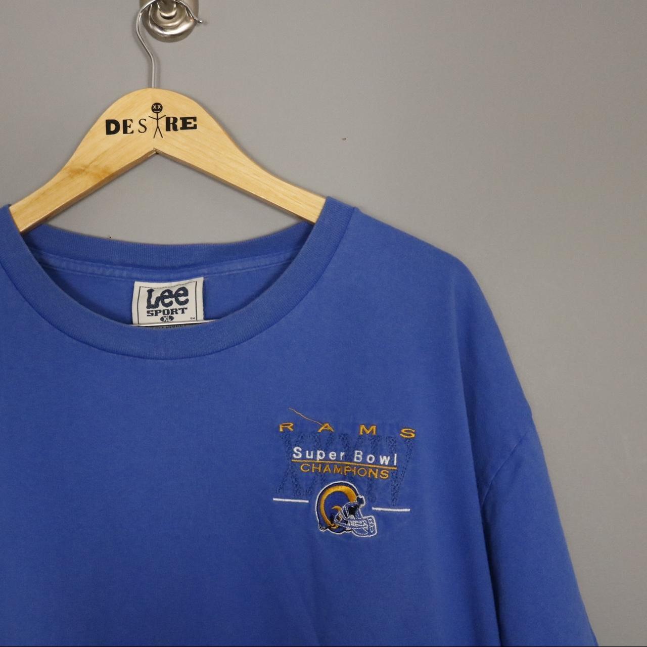 Vintage St Louis Rams Polo Tee White Large VTG 90s - Depop