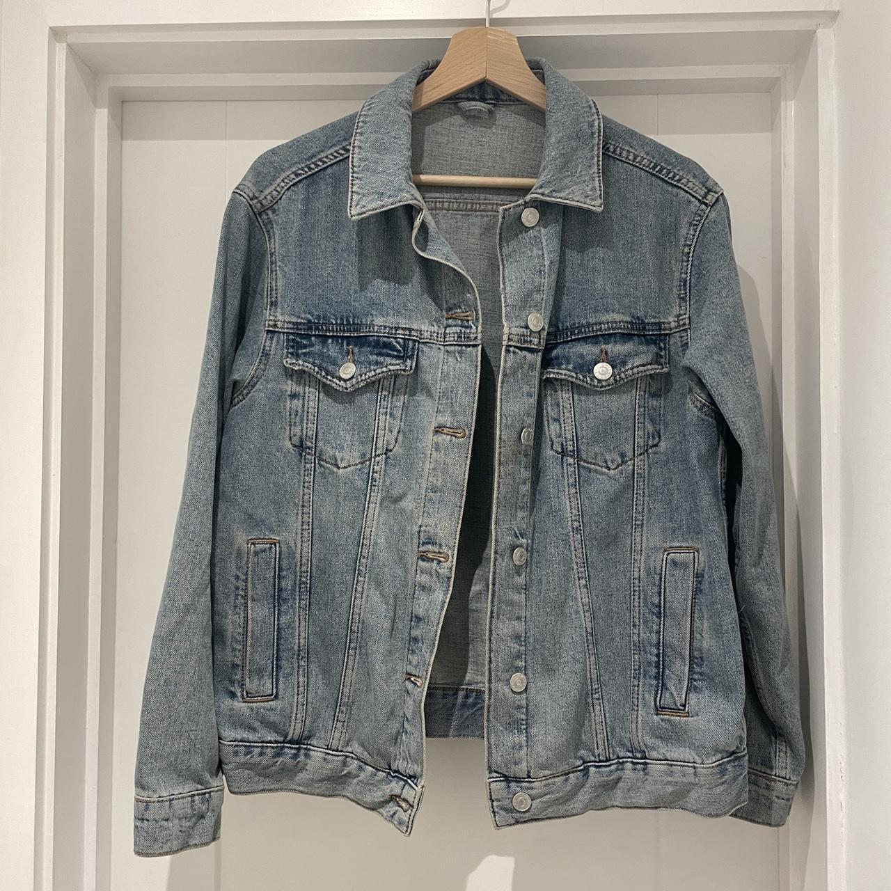 Moto oversized discount denim jacket