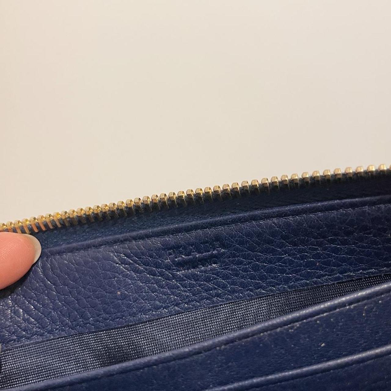 Prada Long Zip Wallet in Blue Used condition - sighs... - Depop