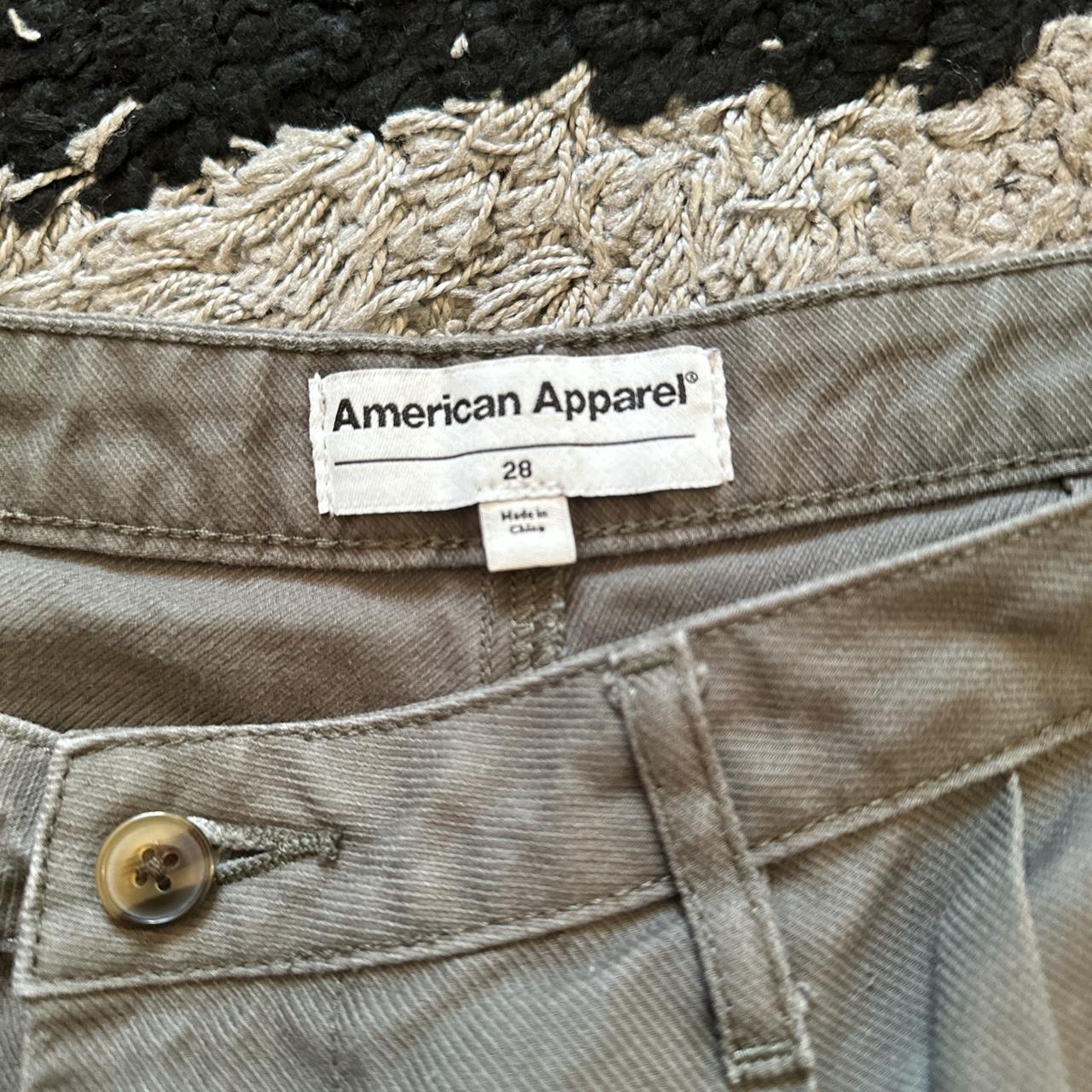 American Apparel Women's Twill Pleated Pant in camo... - Depop