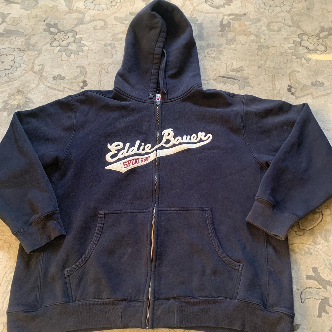 Navy blue sports XXL vintage zip up #vintage #sports... - Depop