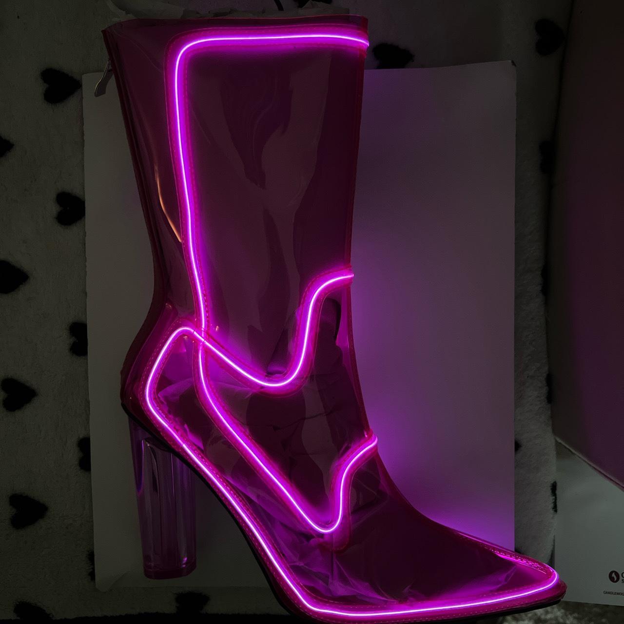 Pink light up clearance boots