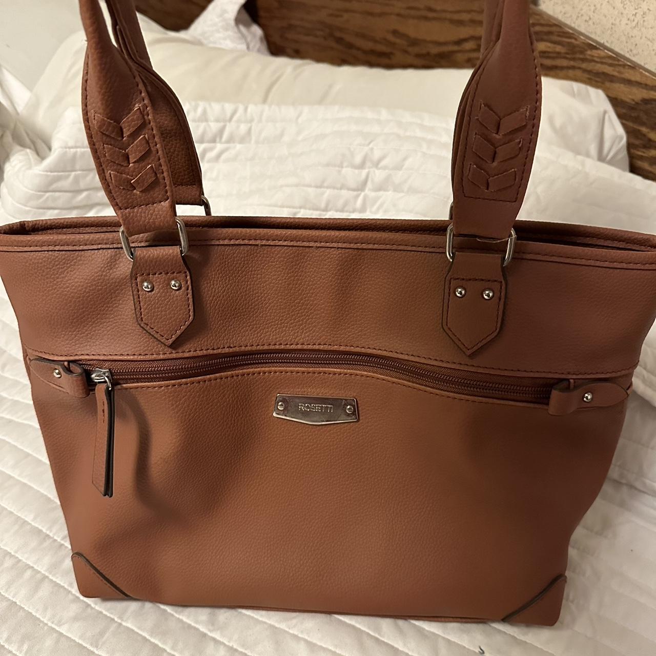 rosetti brown faux leather larger shoulder bag Depop