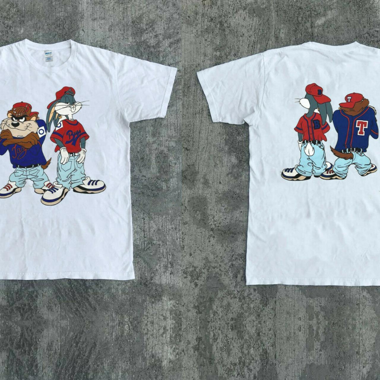 90s Bugs Bunny Taz Kris Kross T Shirt 1992 Rap • | Depop