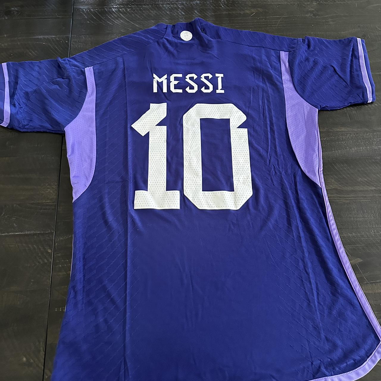 Leo Messi Jersey Adidas Argentina Blue White Size - Depop