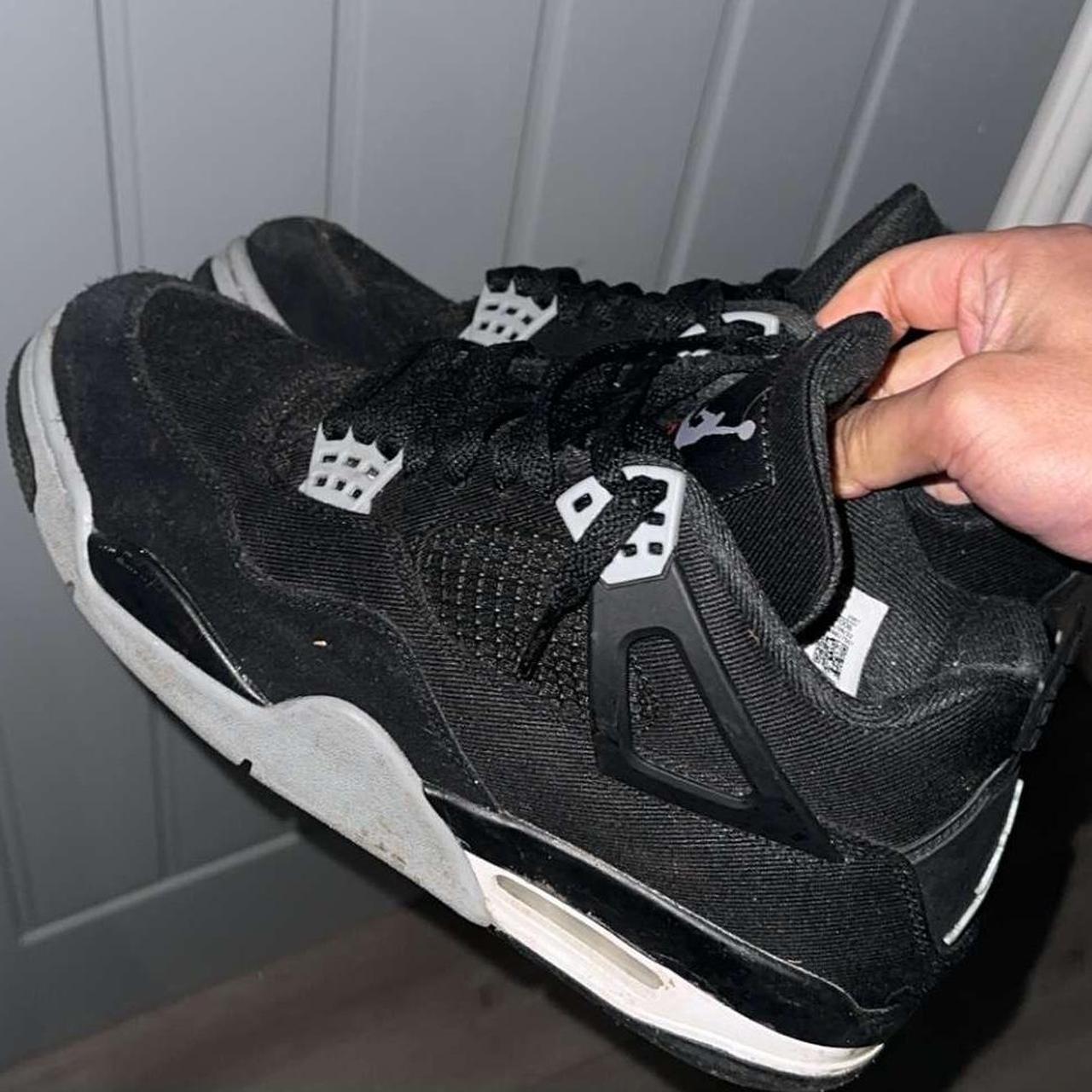 tan and black jordan 4s