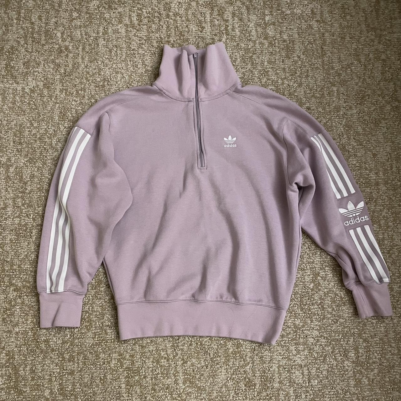 Adidas lilac 2024 quarter zip