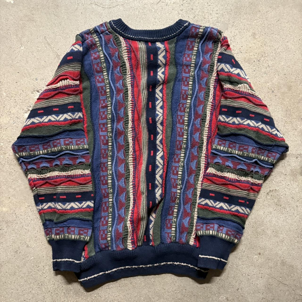 Coogi Men's Sweater - Multi/White - L – 90s Vinta… - image 5