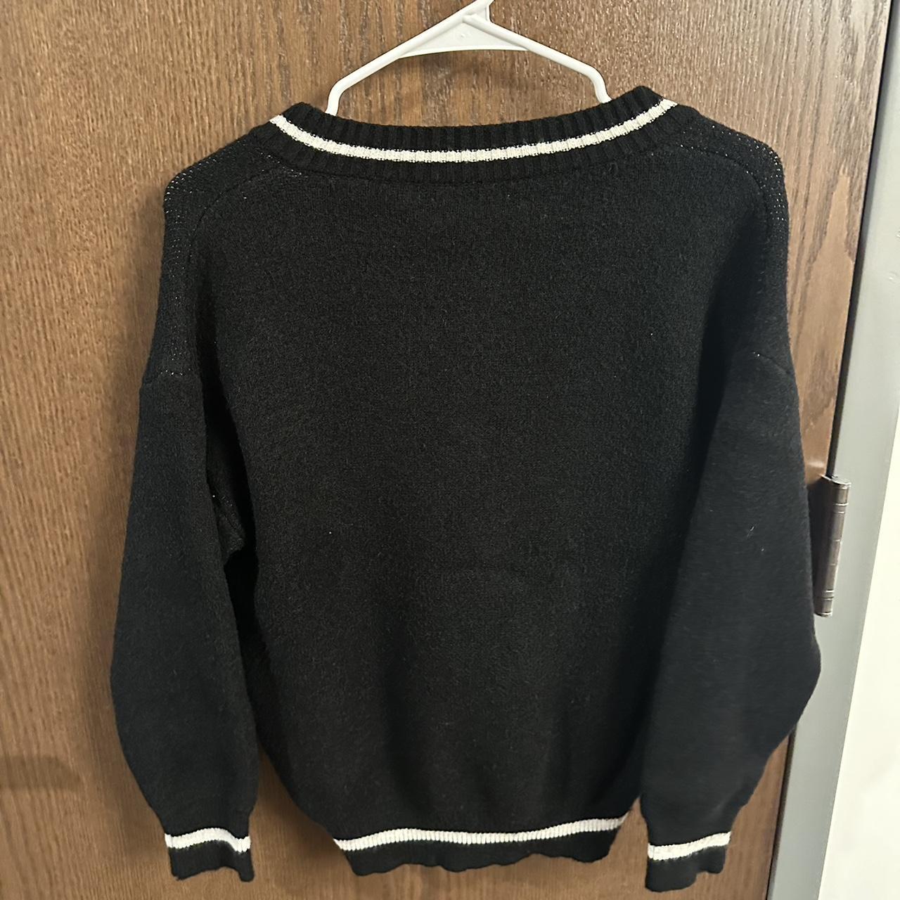 Graphic design pirate knitted sweater 8/10... - Depop