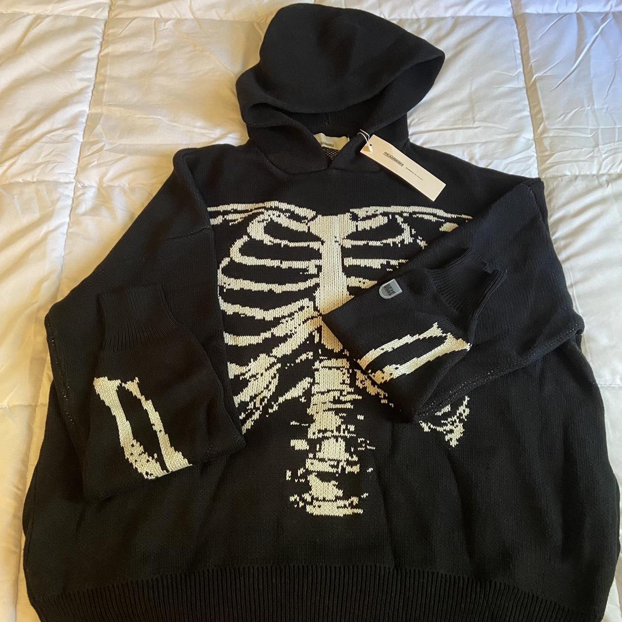 Teamsesh Skeletal Knitted Hoodie Brand New Never Depop