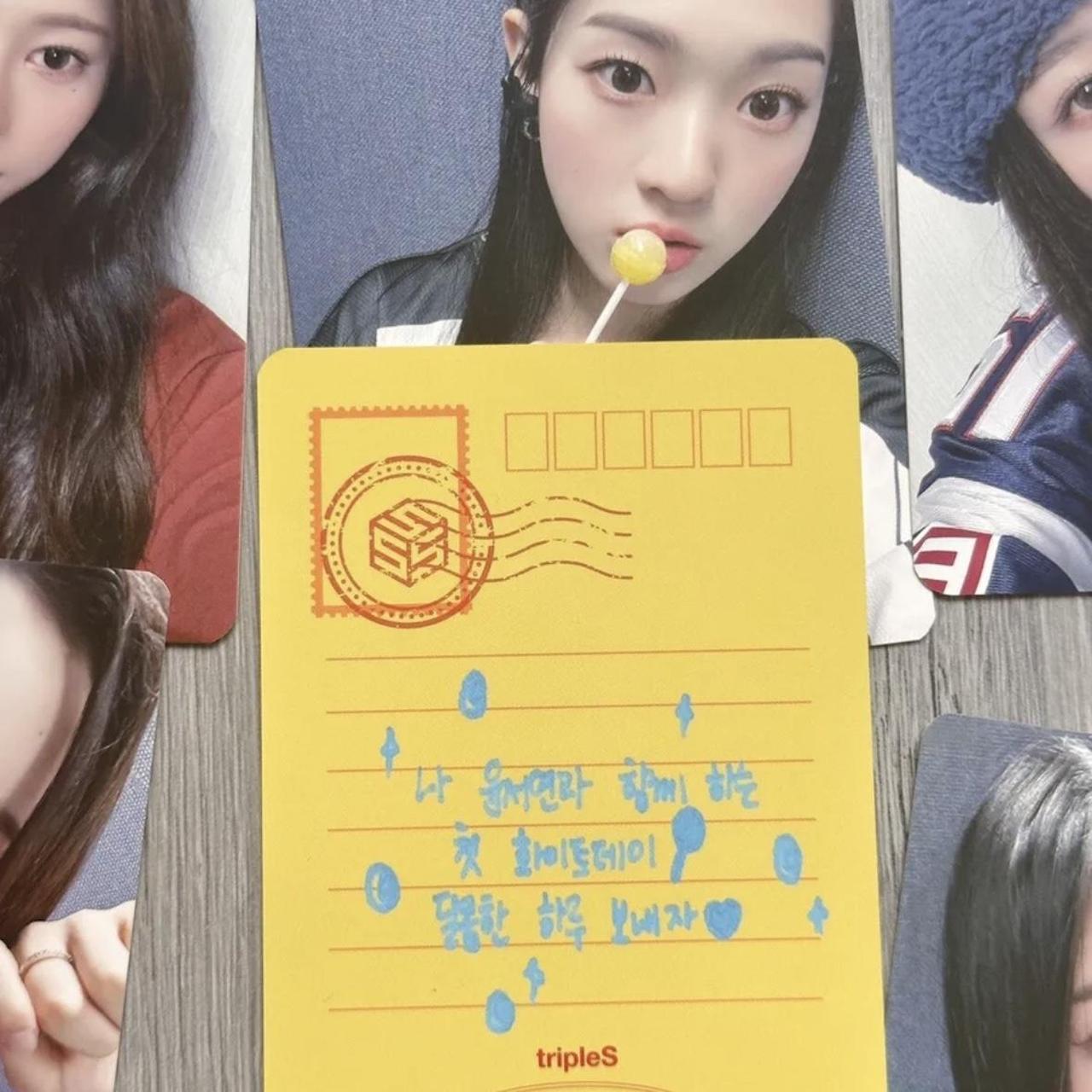 tripleS NaKyoung サイン入り object tripleS NaKyoung Naky Signed Polaroid ASSEMBLE RARE | Depop