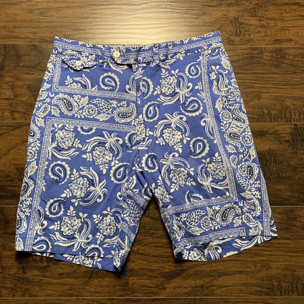 Light blue Paisley Polo Golf shorts. Size 32. Depop