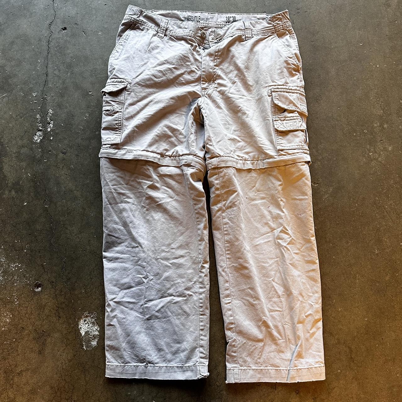 Cargo Pants/Shorts zipper into shorts or pants size... Depop