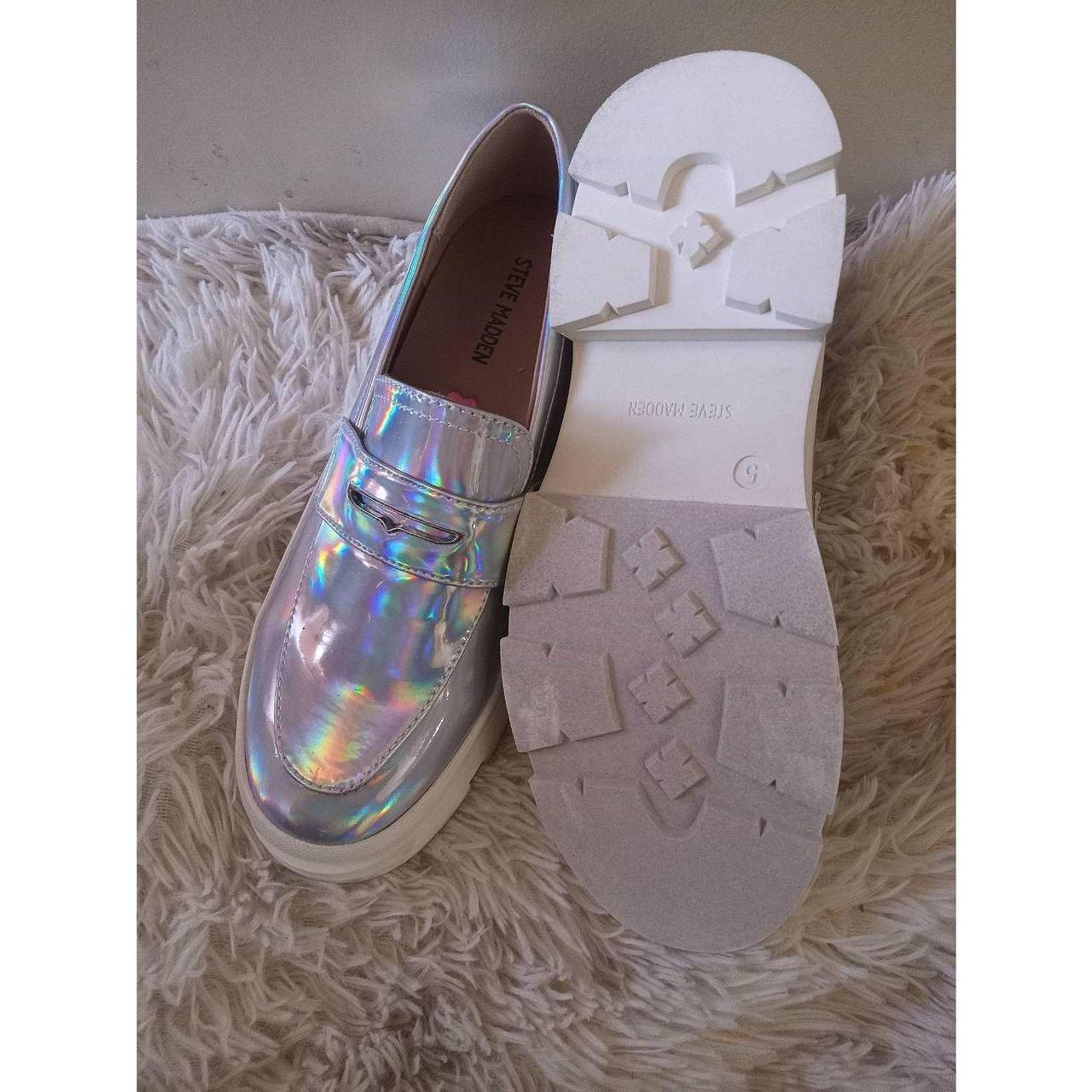 Steve madden 2025 silver oxfords