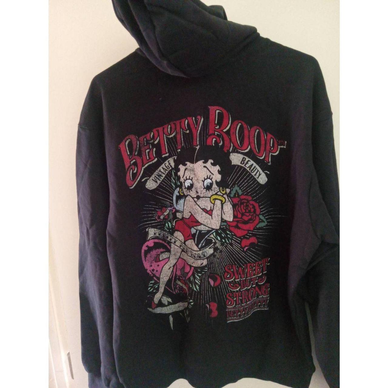 Sweaty Betty Women's Red and Black Hoodie | Depop