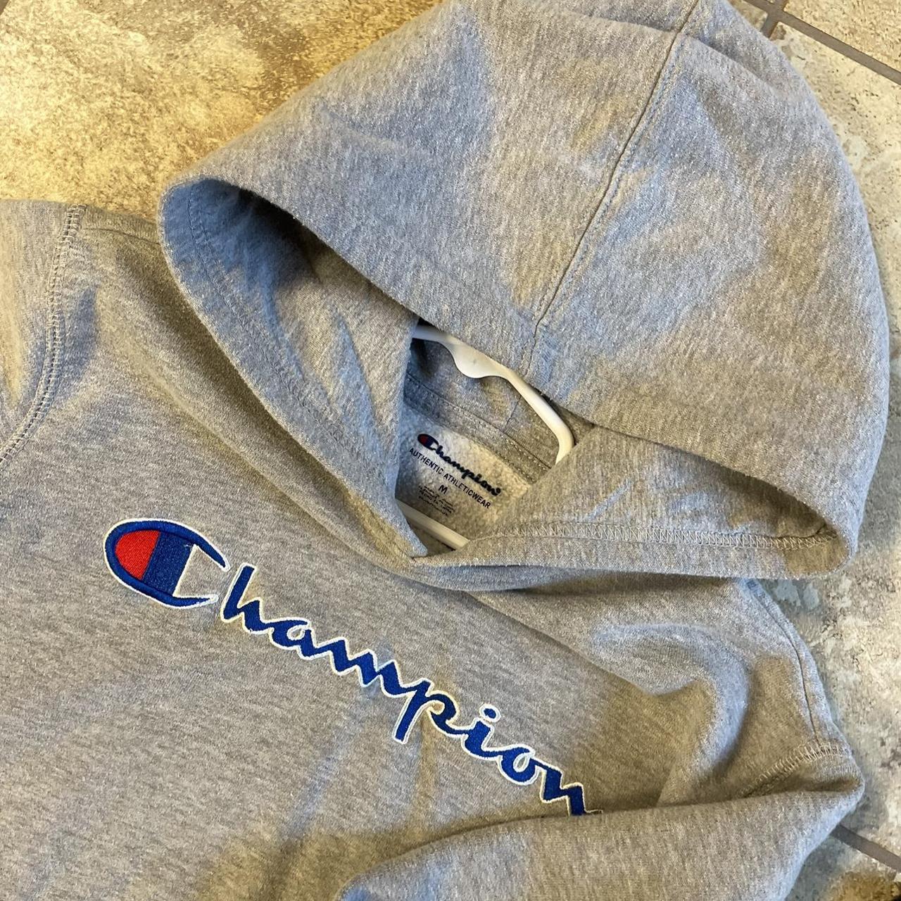 Champion Grey and Red Hoodie (3)