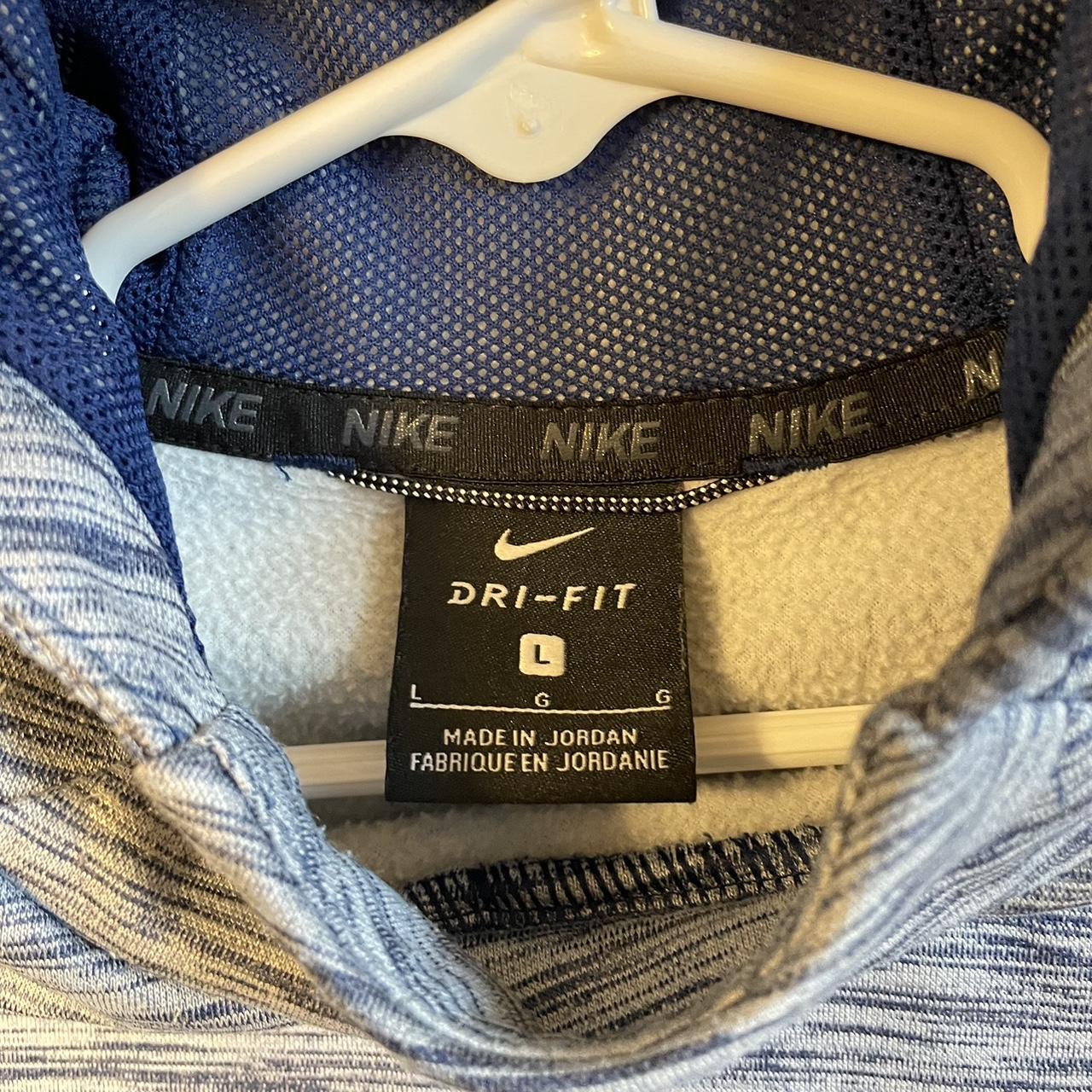 Nike Grey and Blue Hoodie (4)