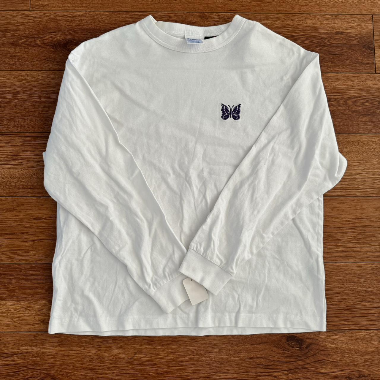Needles X Champion White Long Sleeve T Shirt XS | Depop Needles X Champion White Long Sleeve T Shirt XS | Depop