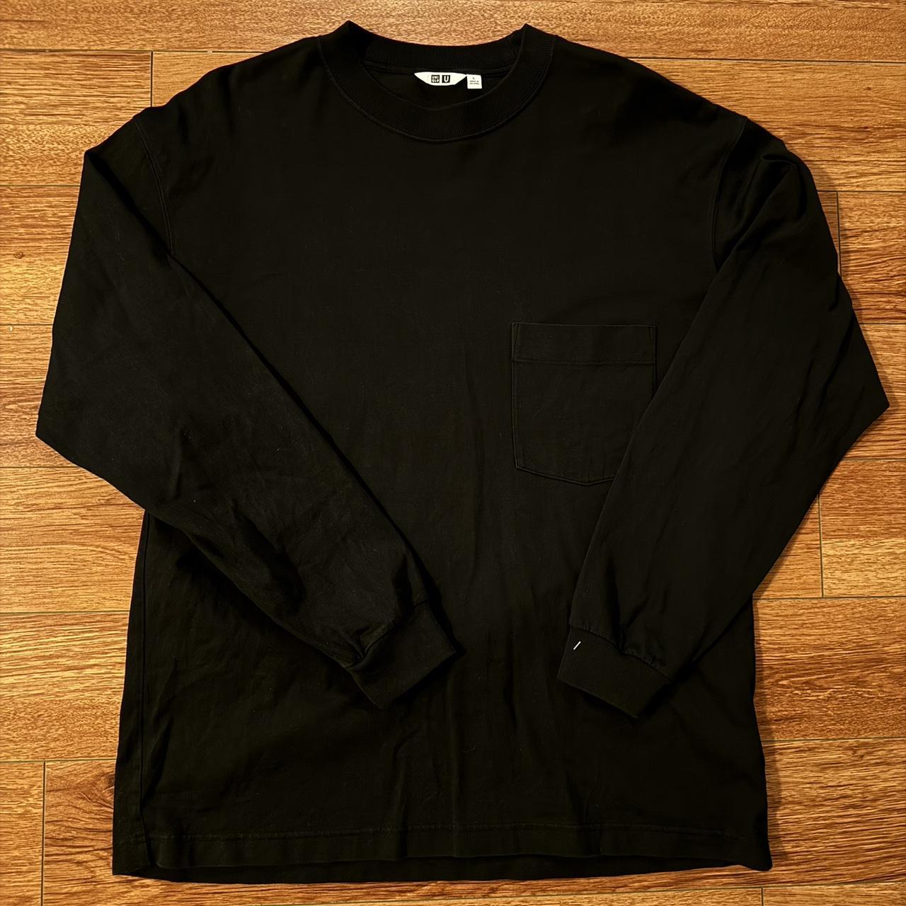 Black Uniqlo Long Sleeve - Depop