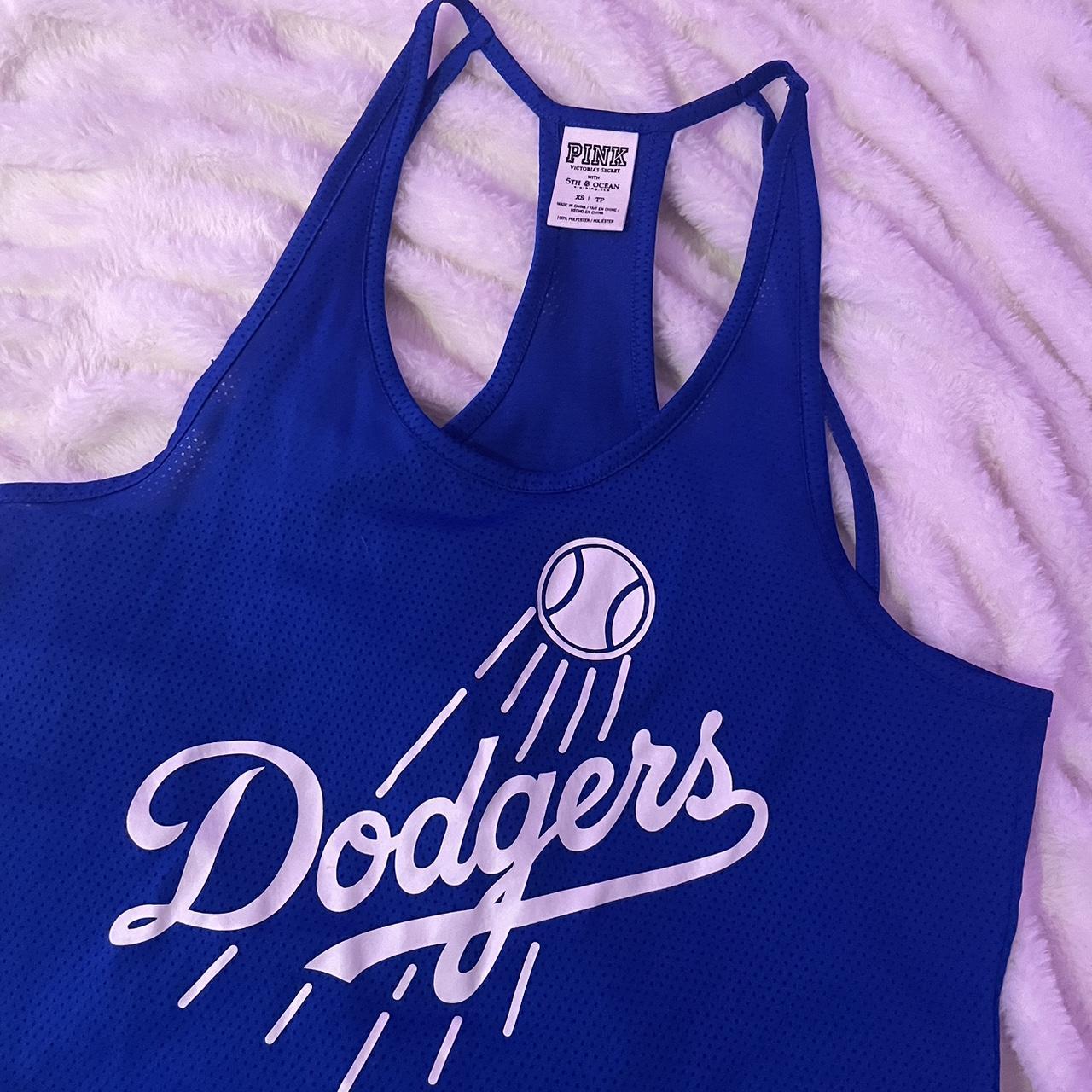 PINK Victoria's Secret, Tops, Pink Dodgers Jersey Womens Size Xs