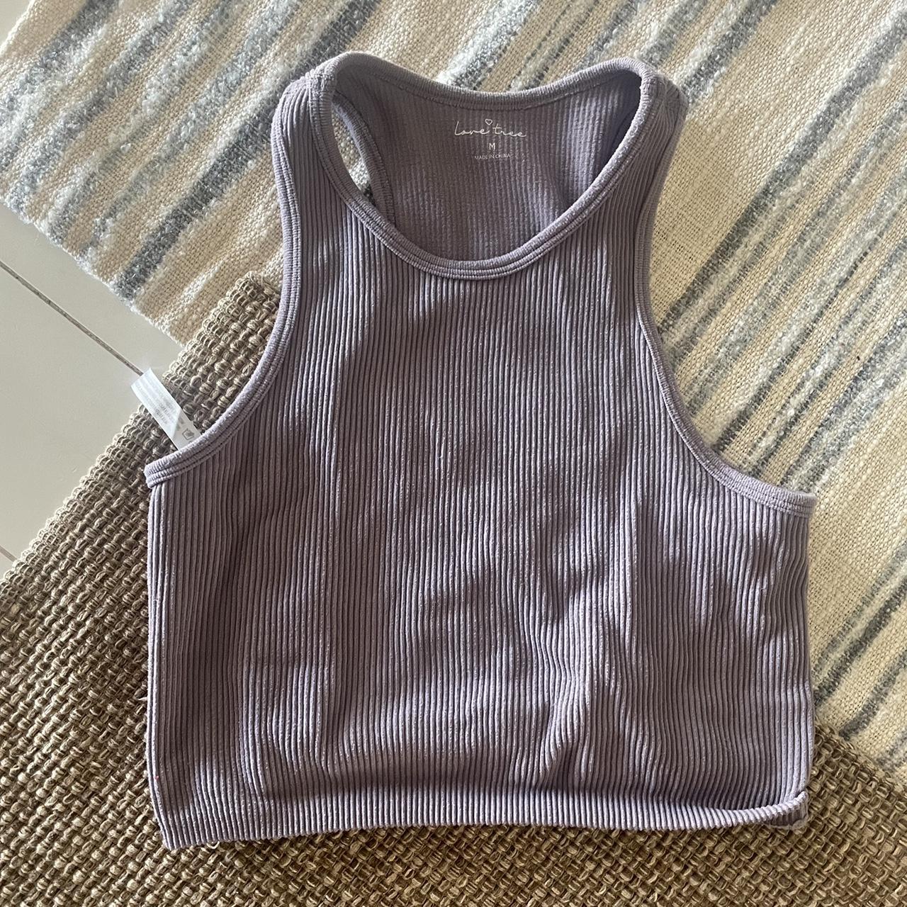 Purple workout top 💪🏻 -no stains or discoloration... - Depop