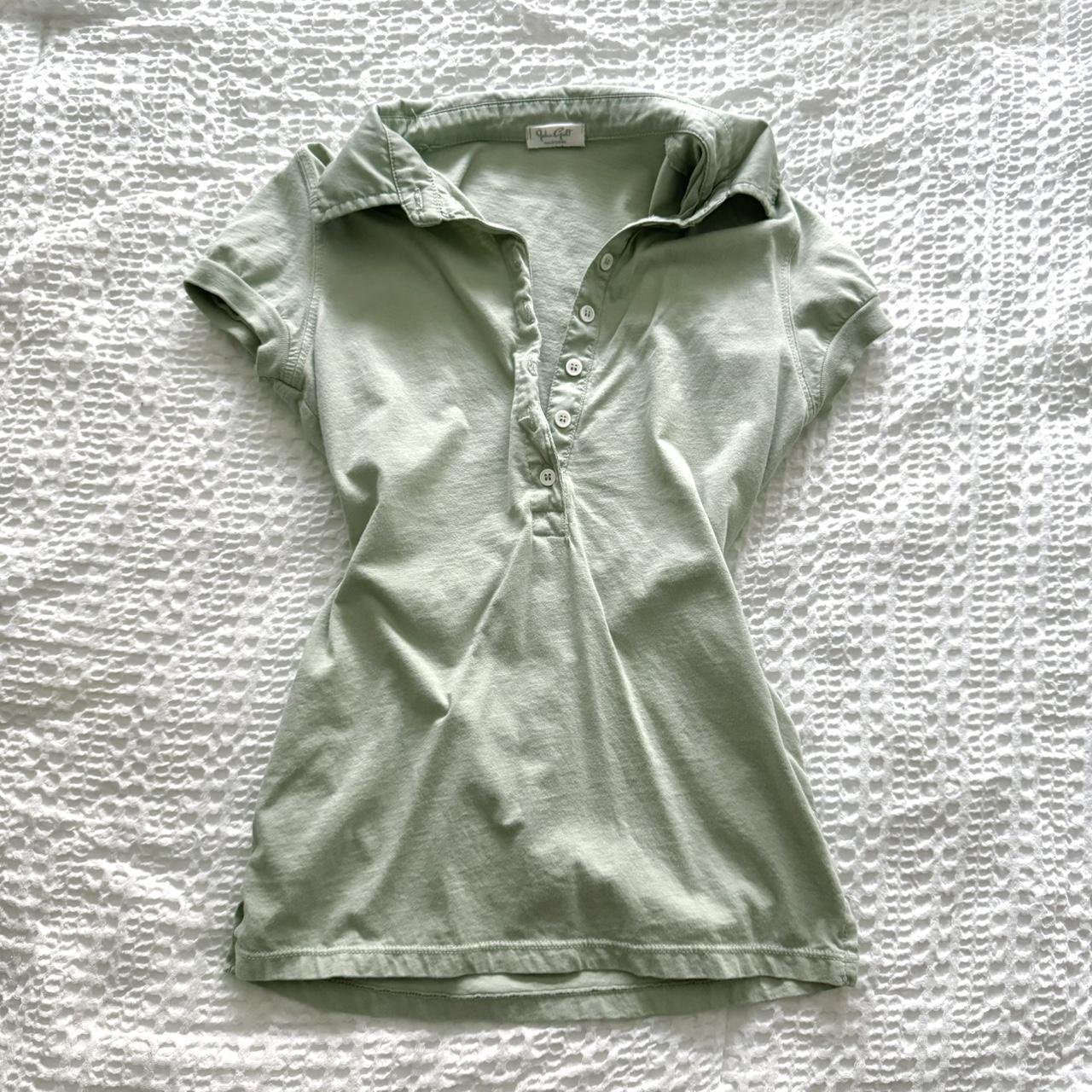 Coastalcowgirl Green Brandy Melville button up... Depop