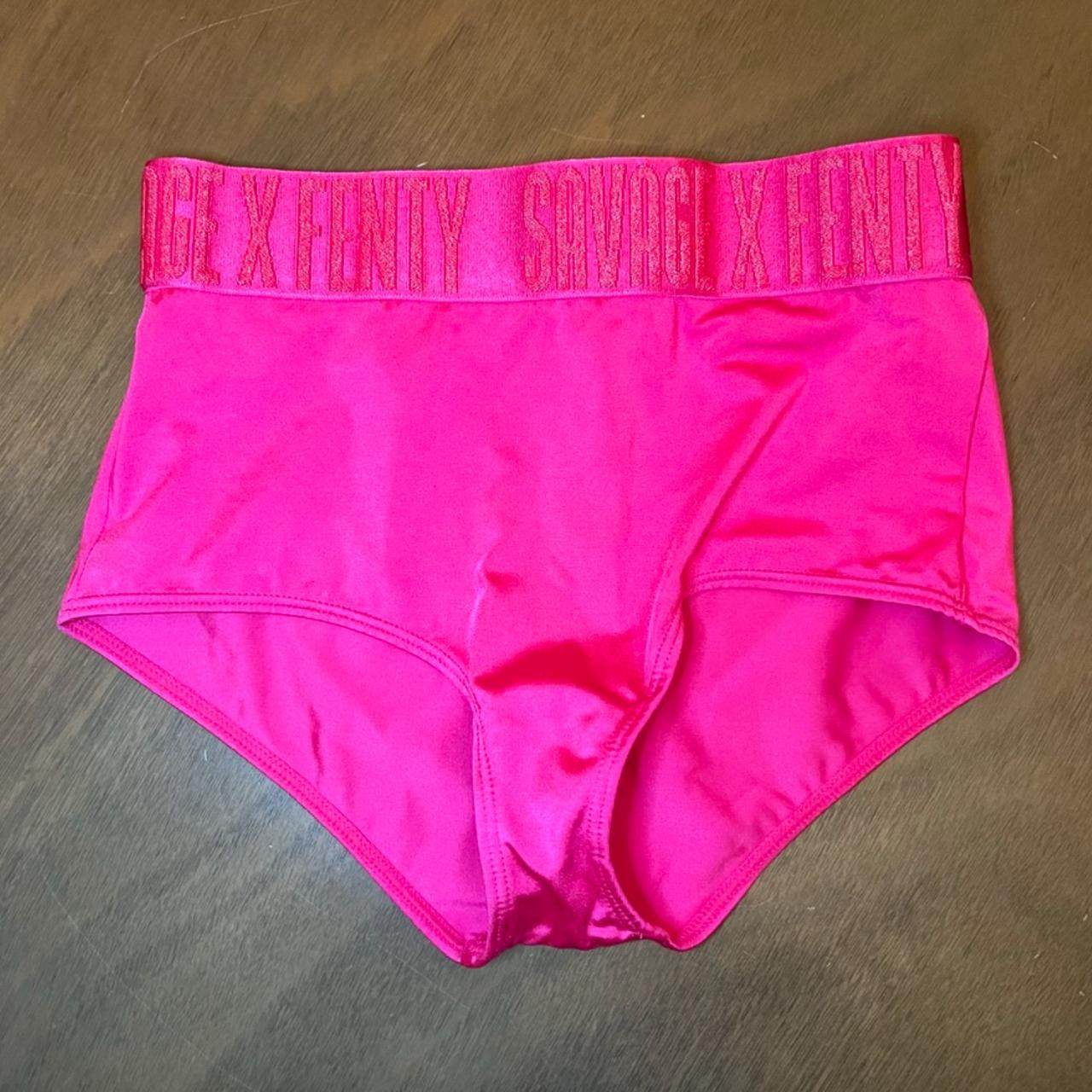 Forever Savage Booty Short in Pink Furry, Size... - Depop