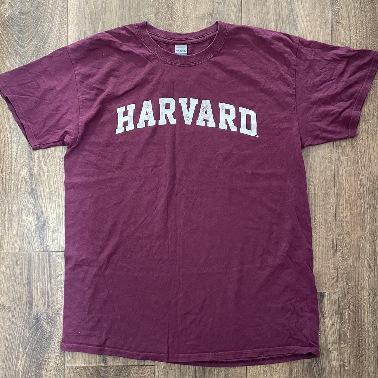 Gildan Men's Burgundy T-shirt | Depop