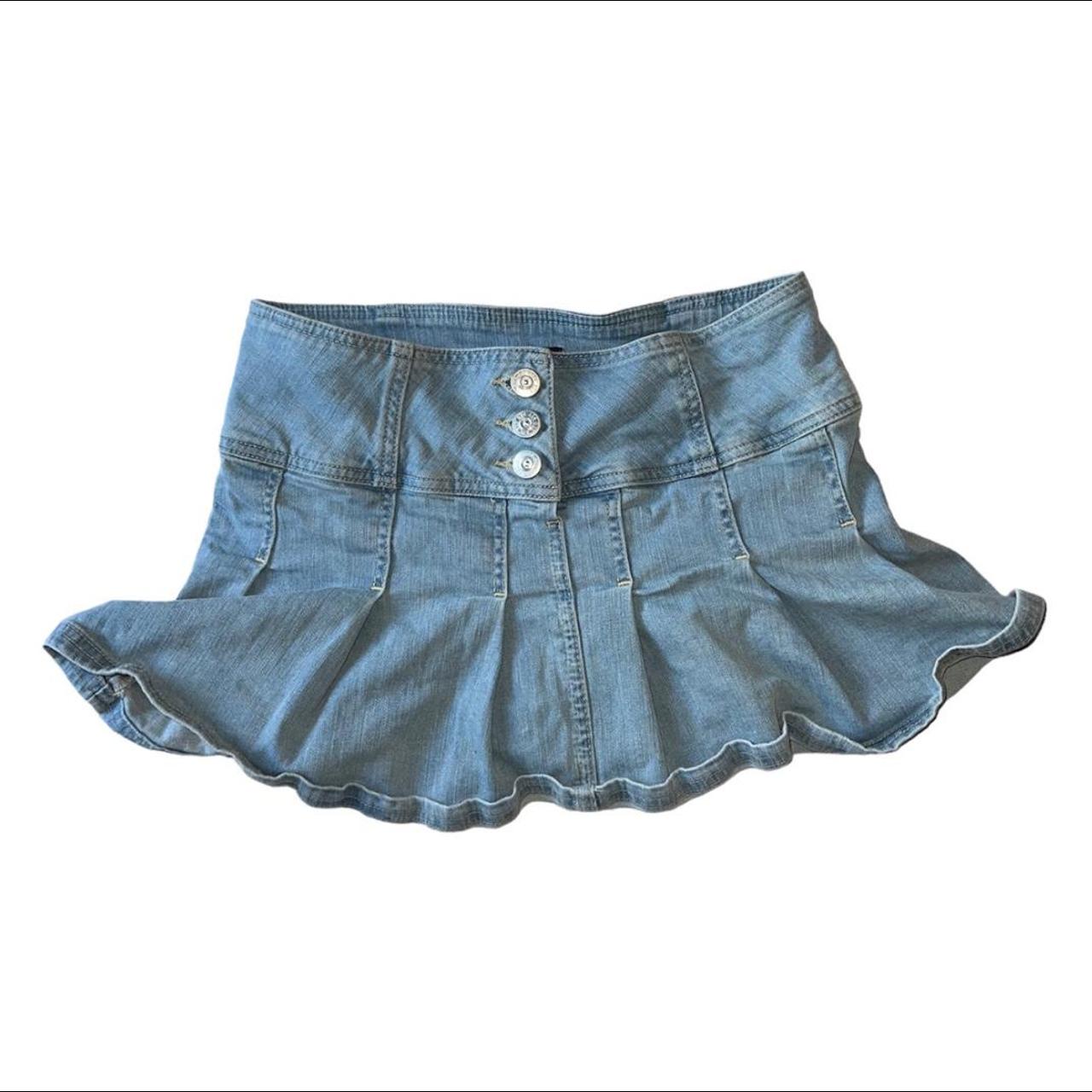 Jean Mini Skirt so many ways u can style this i... - Depop