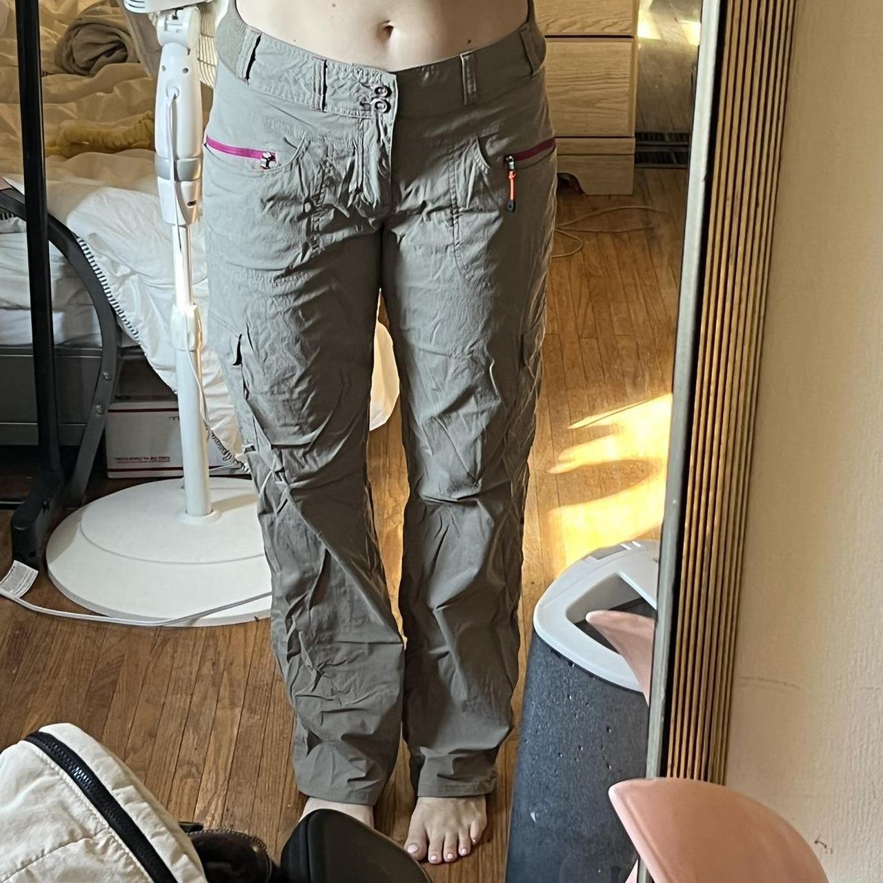 Cabelas cargo pant Grey in color Cute purple zipper... Depop