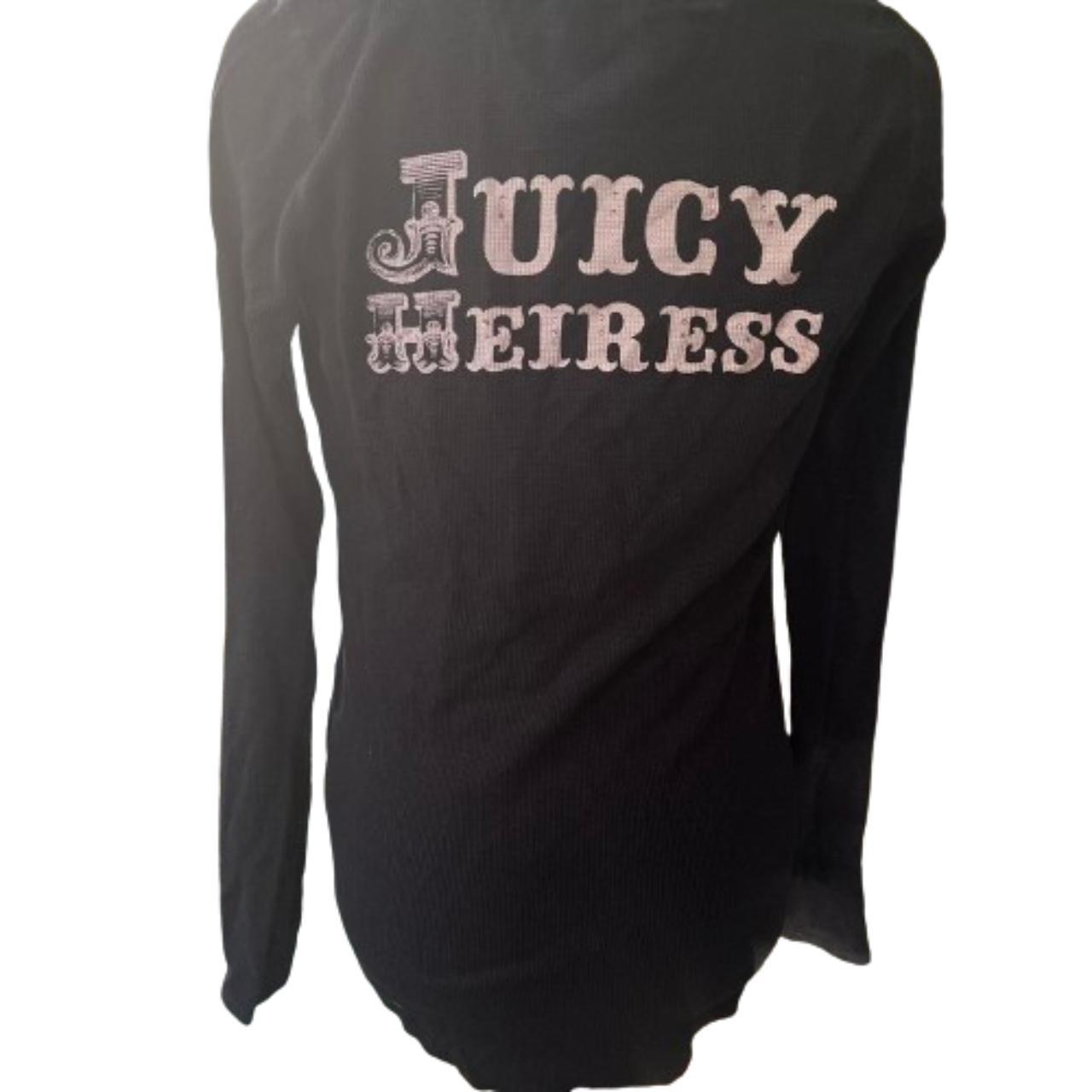 Women's SMALL Thermal Long sleeve Shirt Juicy Couture