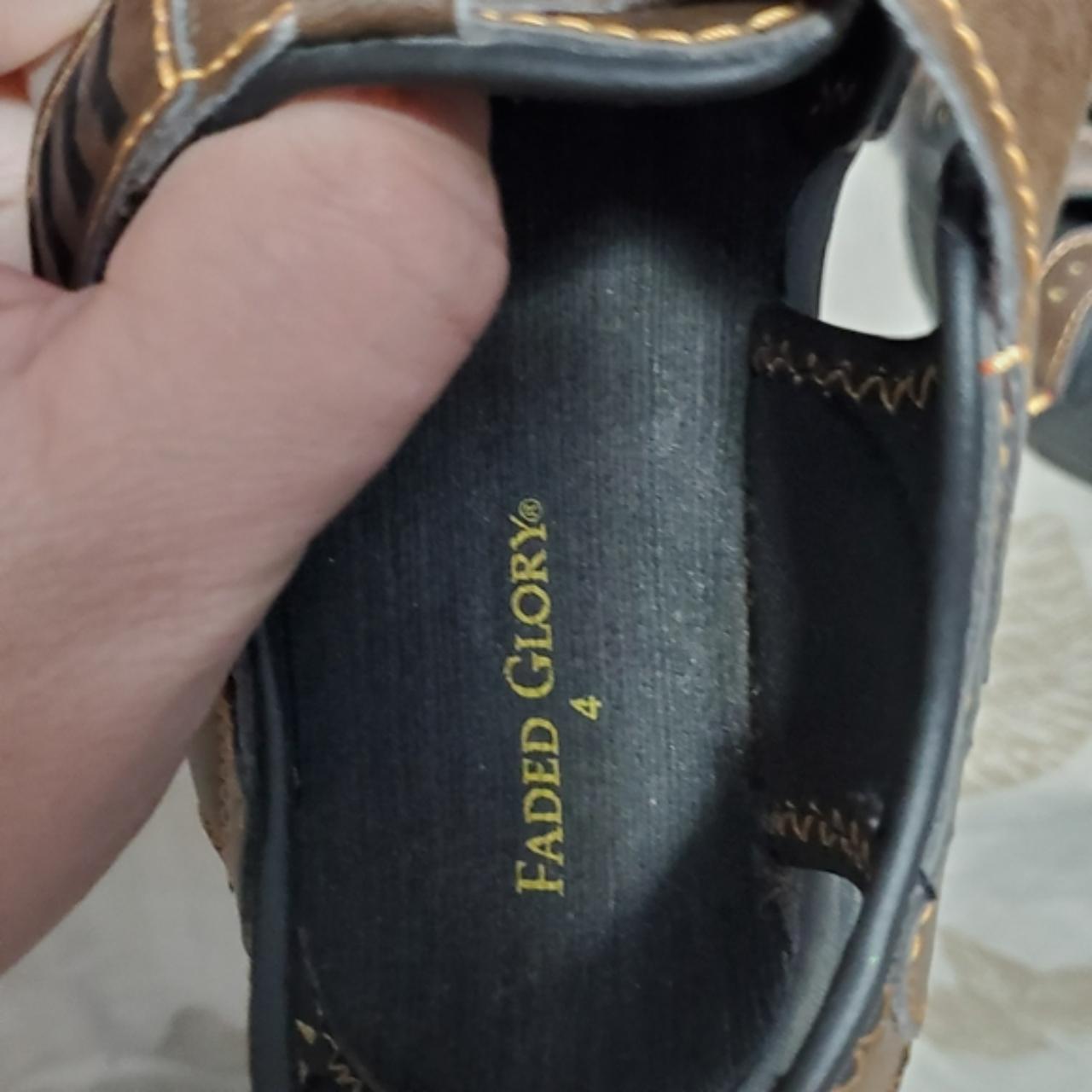 faded glory brown sandals