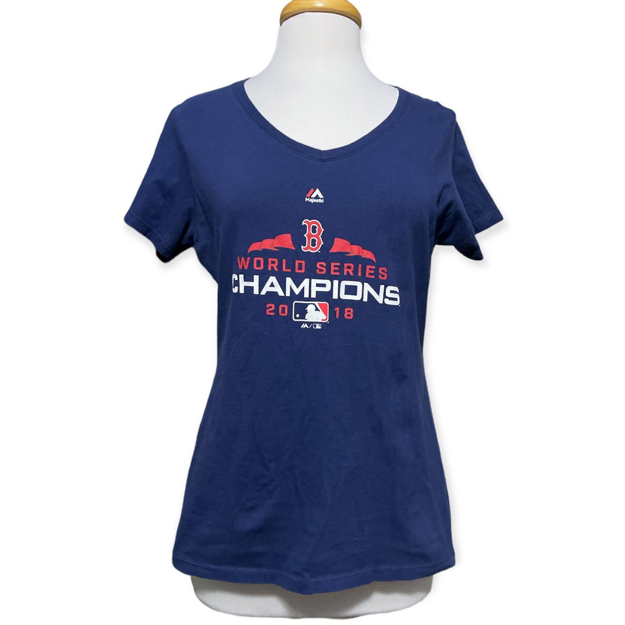 Buy Majestic Boston Red Sox Women's Navy Scoop Neck T-Shirt, Navy