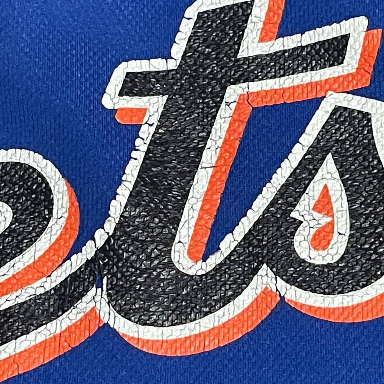 Majestic MLB New York Mets Youth Jersey Size XL Blue... Depop