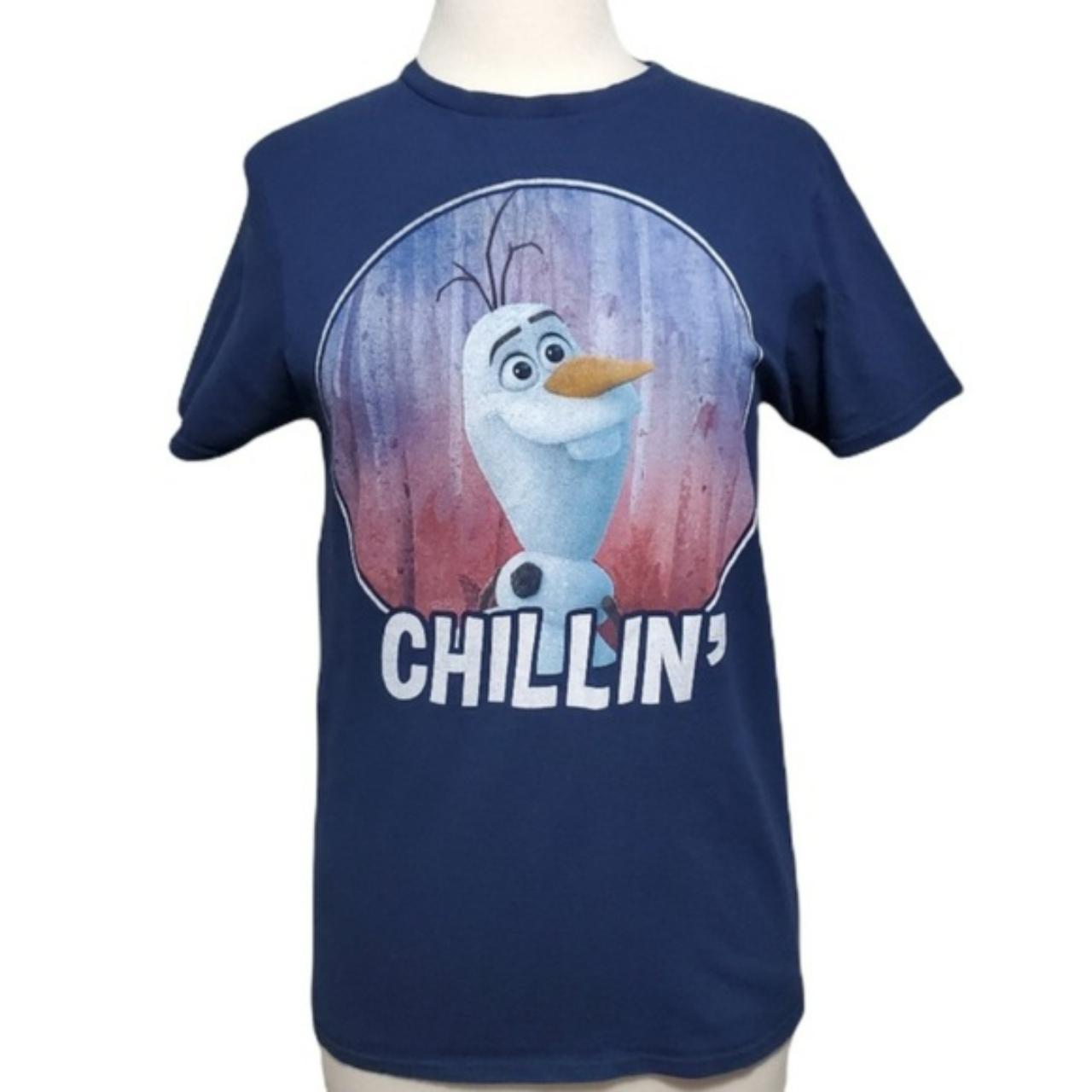 Disney Frozen Tee 100 Cotton Color Navy... Depop