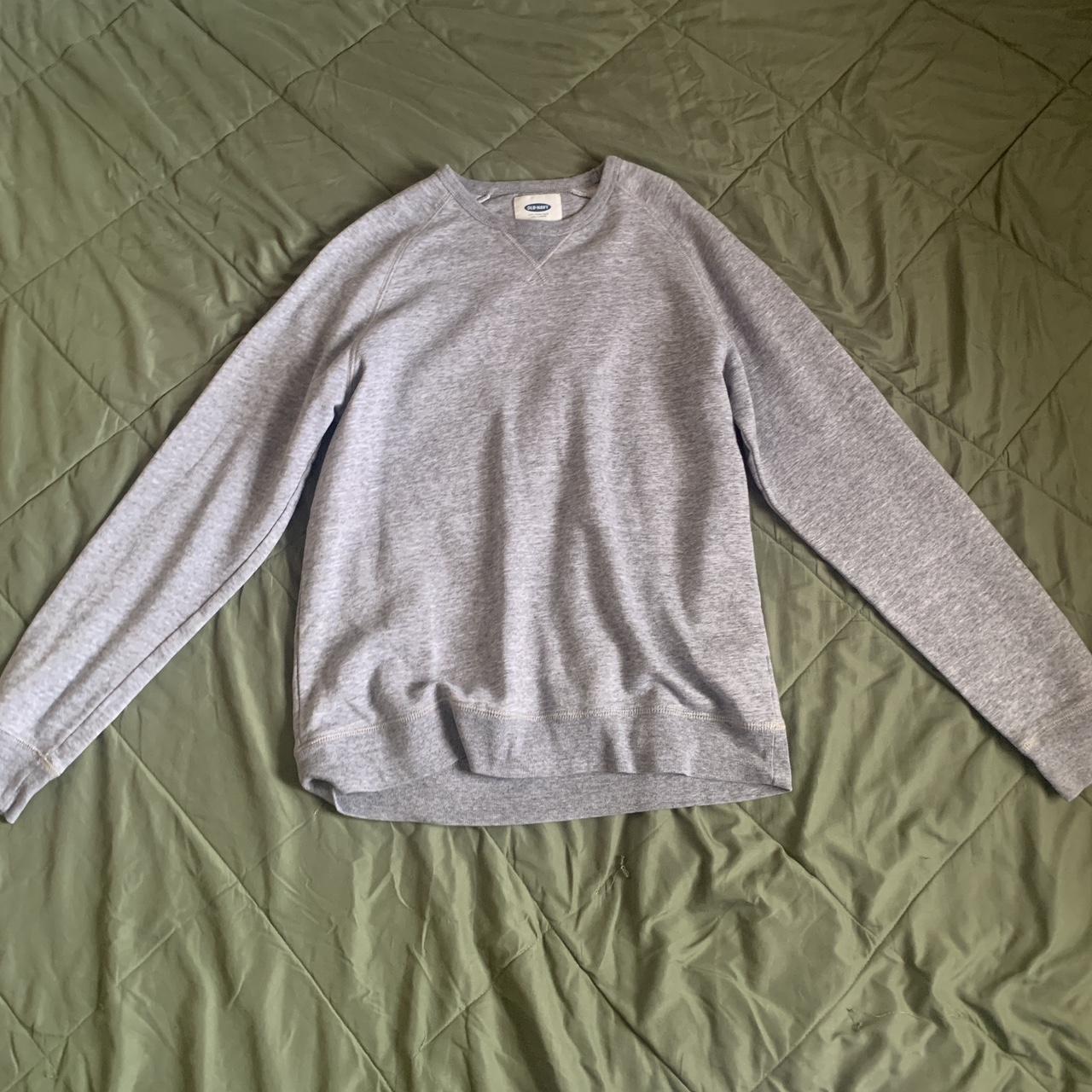 old navy men’s grey sweater size large comfortable... Depop