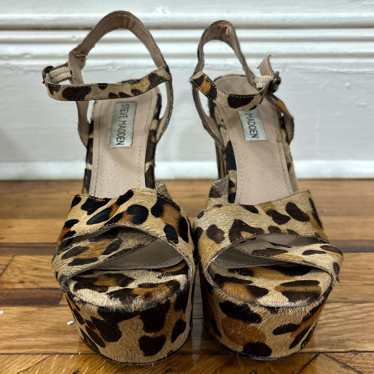 Steve madden cheetah on sale wedges