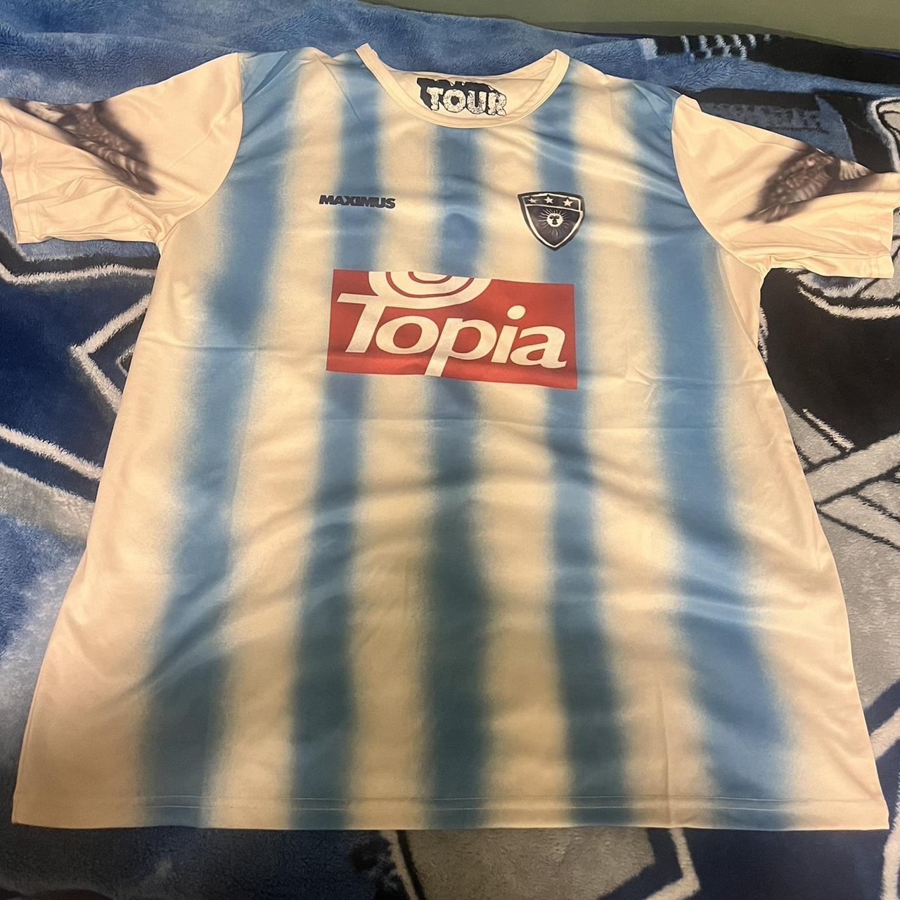 Travis Scott Argentina Soccer Jersey size XXL but... - Depop