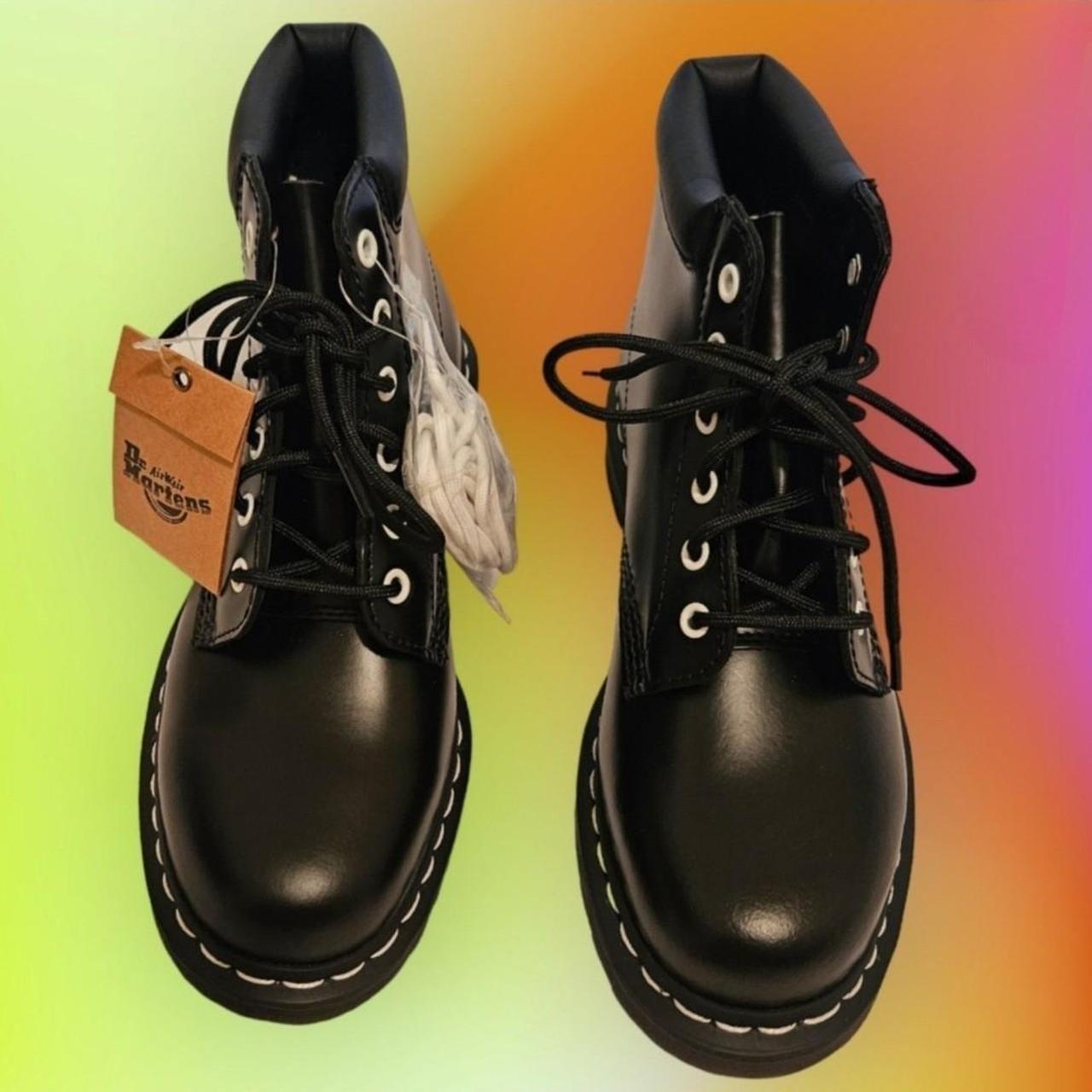 DR. MARTENS UNISEX 939 SMOOTH LEATHER BLACK. Depop