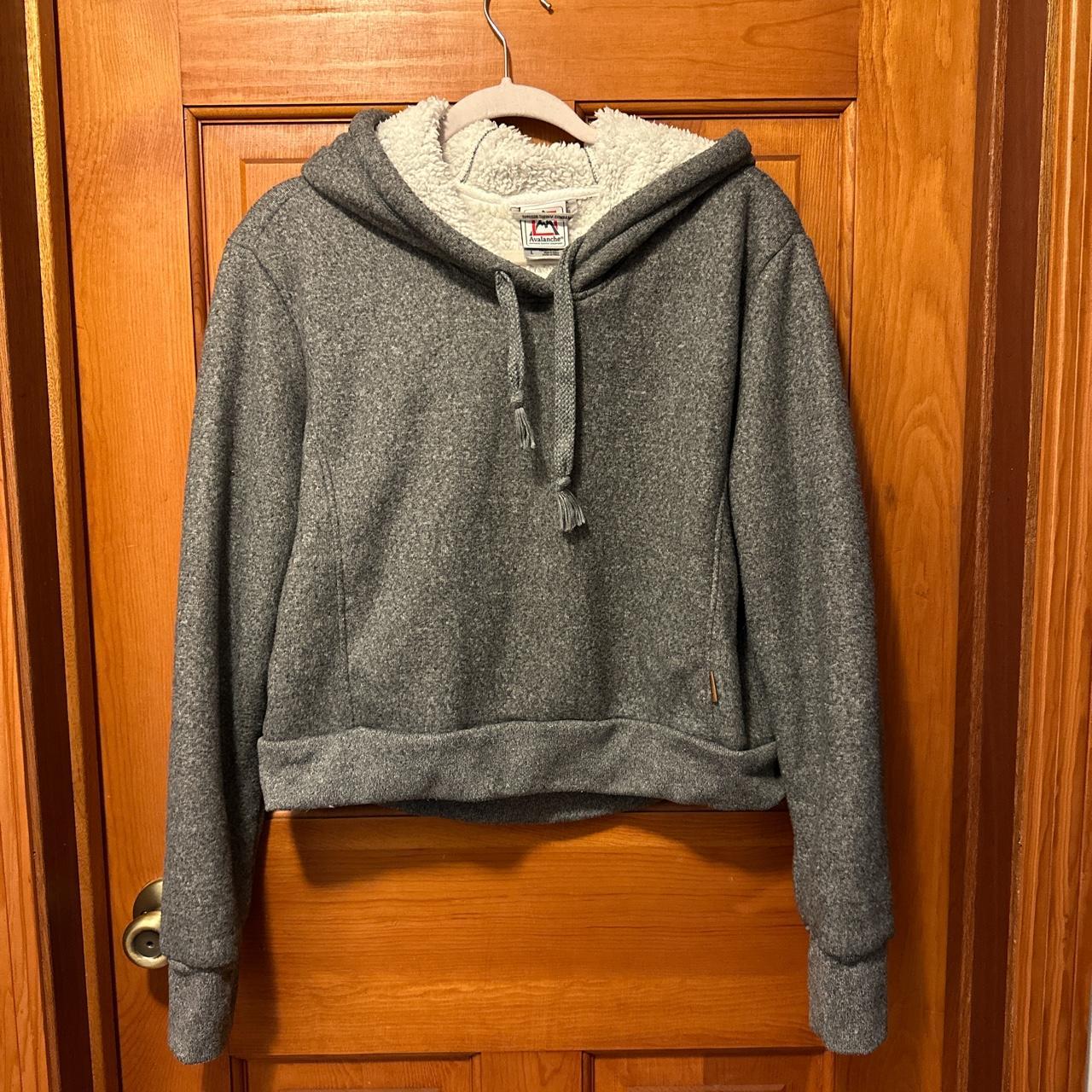 Grey Avalanche hoodie, Sherpa Perfect