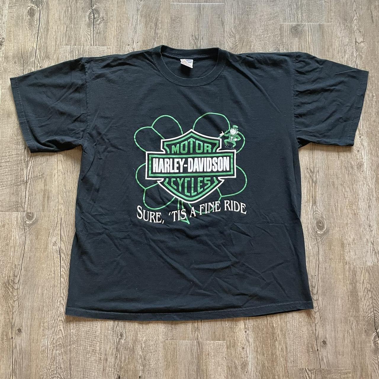 Harley Davidson Ireland Saint Patrick’s Day Short... - Depop