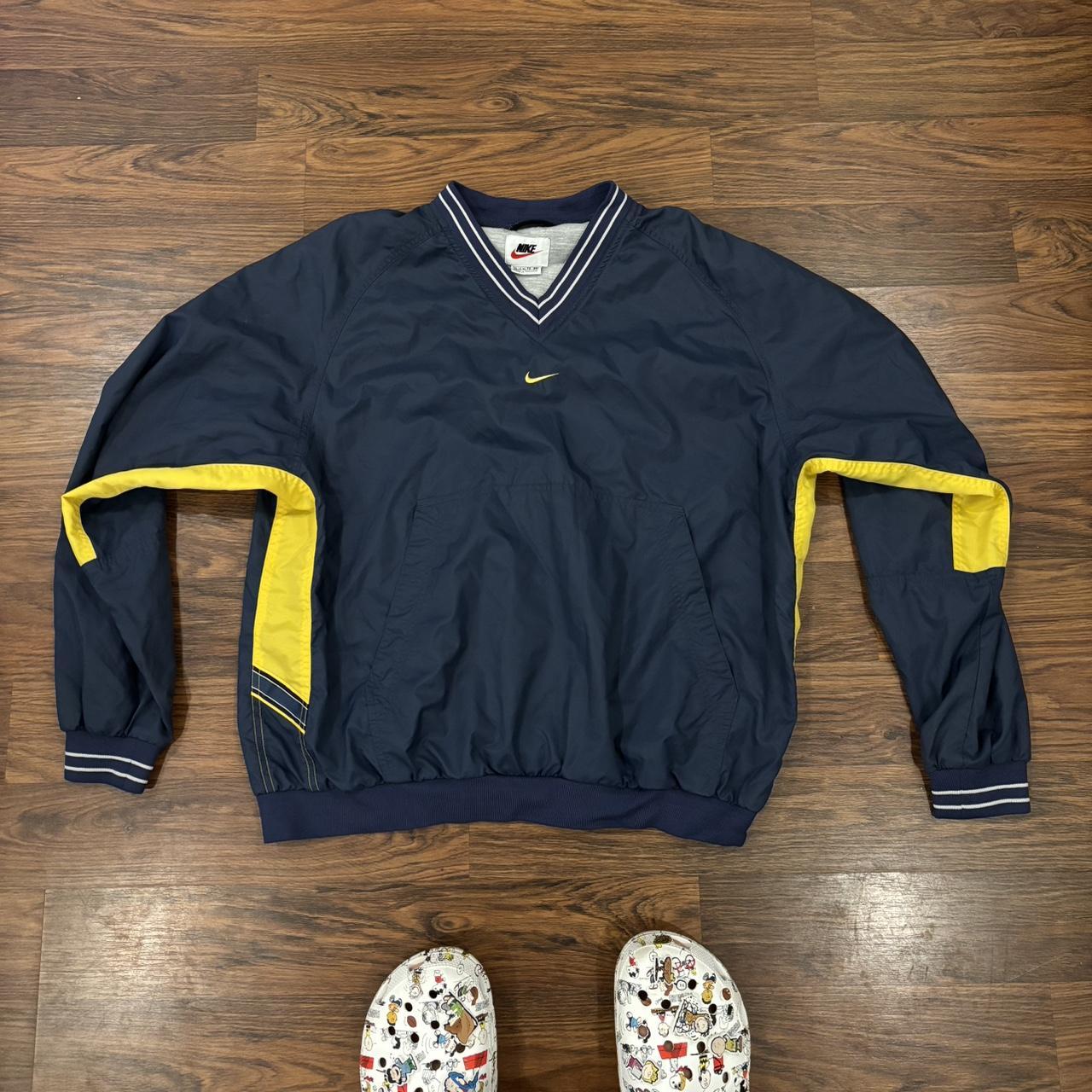 nike mini swoosh oversized sweatshirt yellow